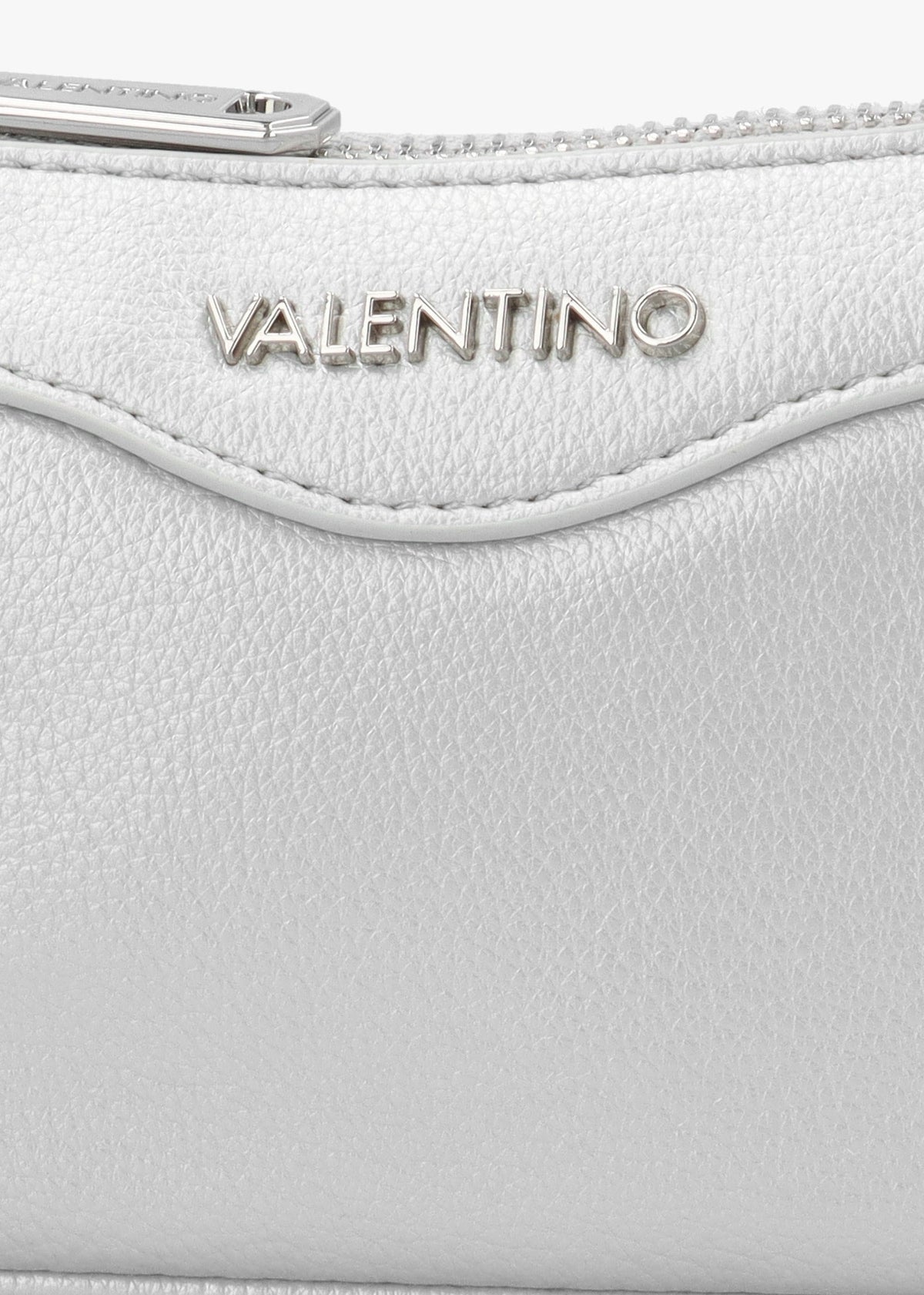 Elly Argento Logo Strap Shoulder Bag
