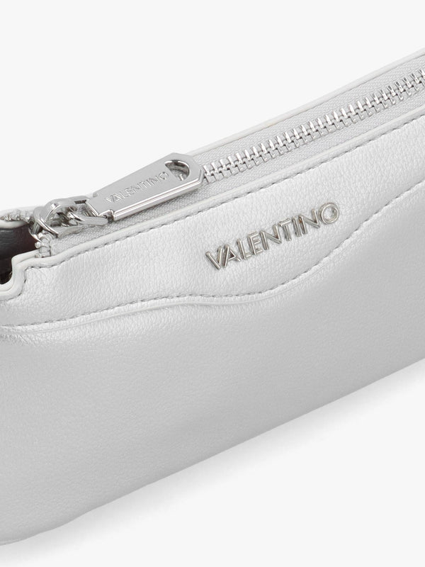 Elly Argento Logo Strap Shoulder Bag