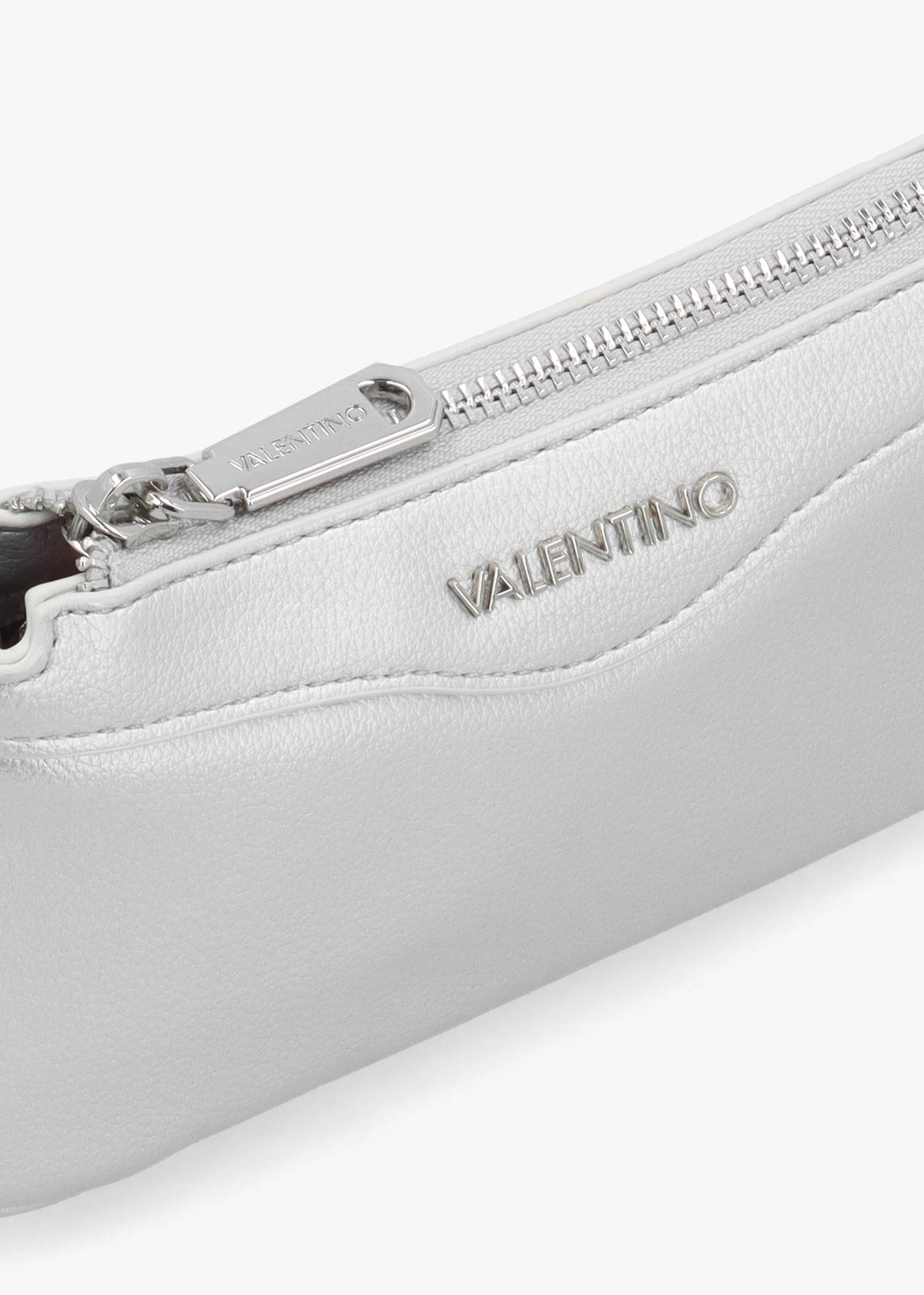 Elly Argento Logo Strap Shoulder Bag