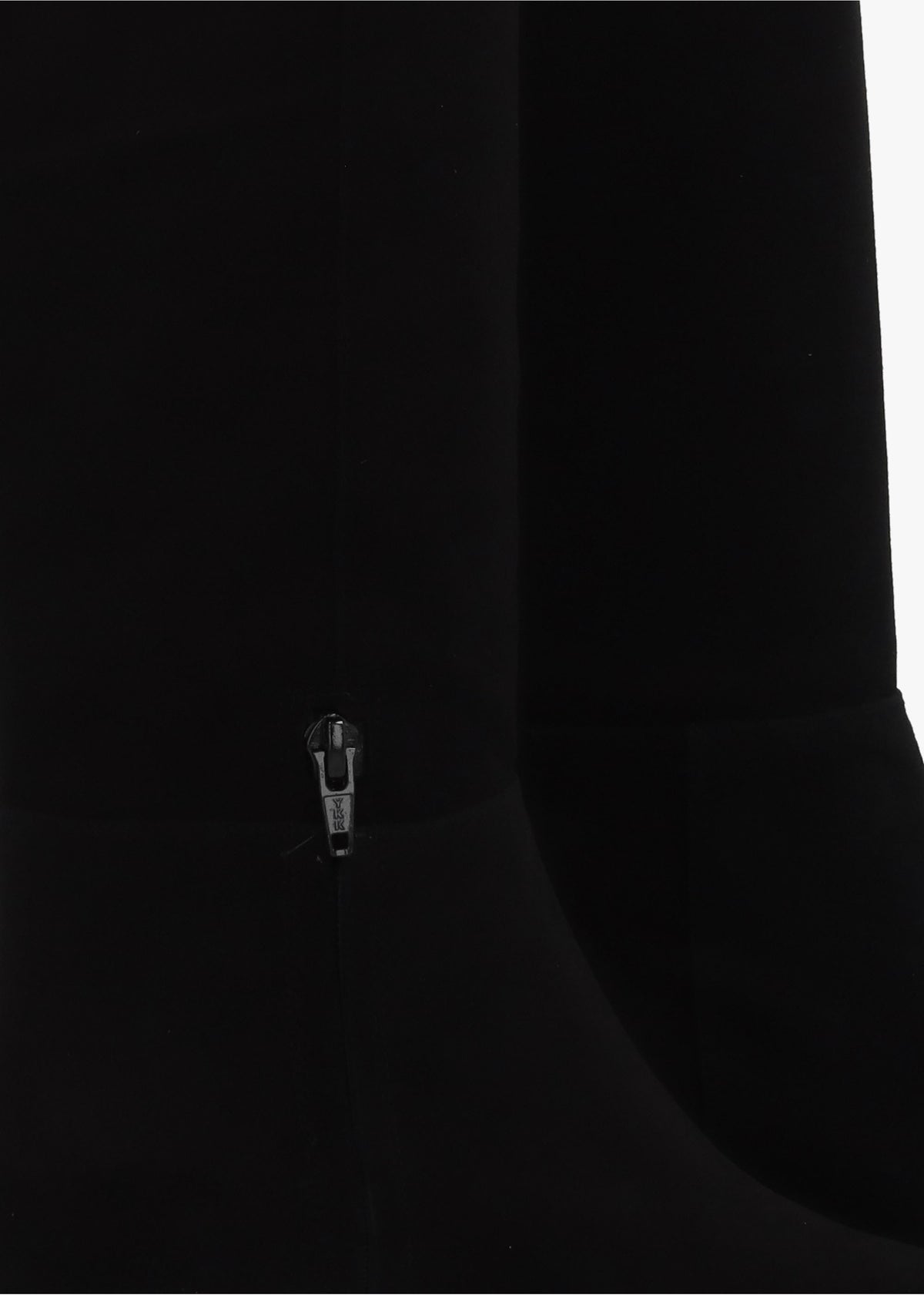 Sedda Black Suede Low Heel Knee Boots