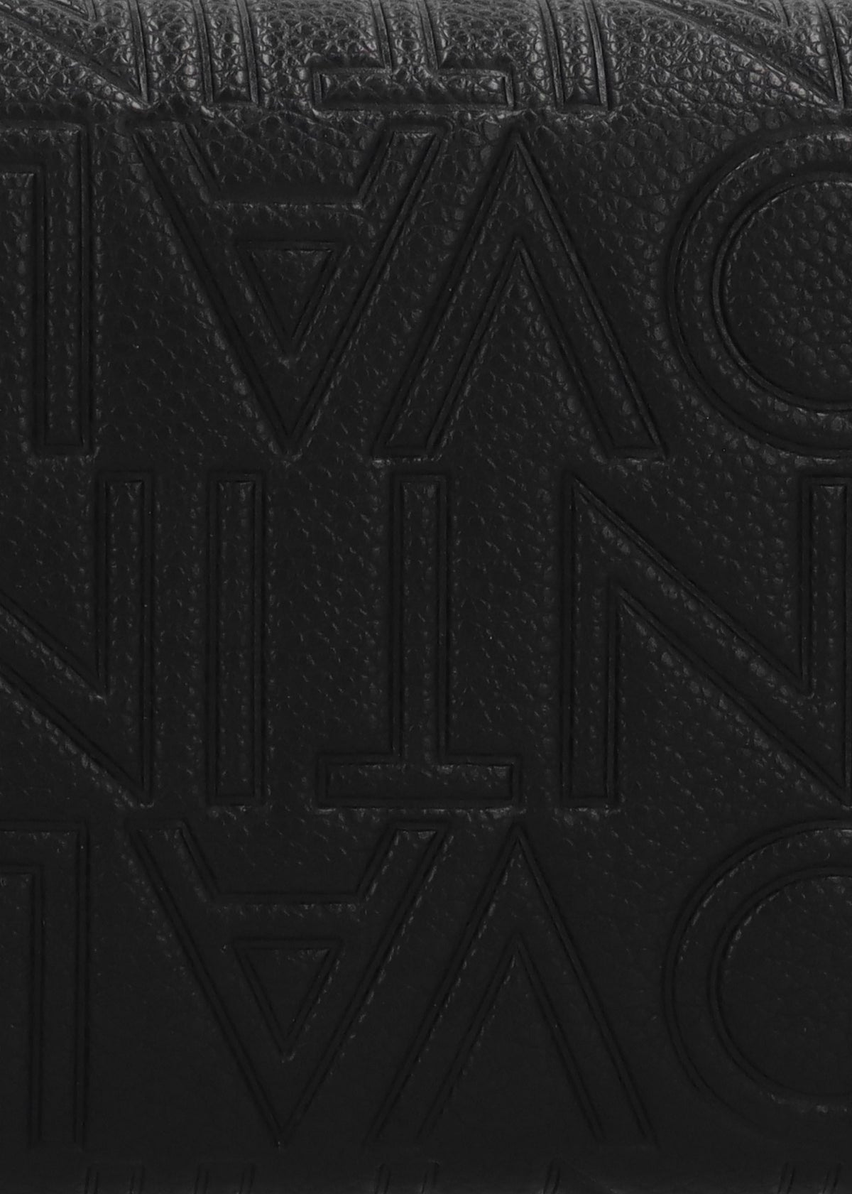 Pansy Debossed Logo Nero Wallet