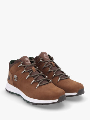 Men’s Sprint Trekker Lace Up Rust Nubuck Mid Top Trainers