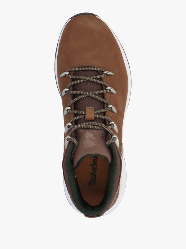 Men’s Sprint Trekker Lace Up Rust Nubuck Mid Top Trainers