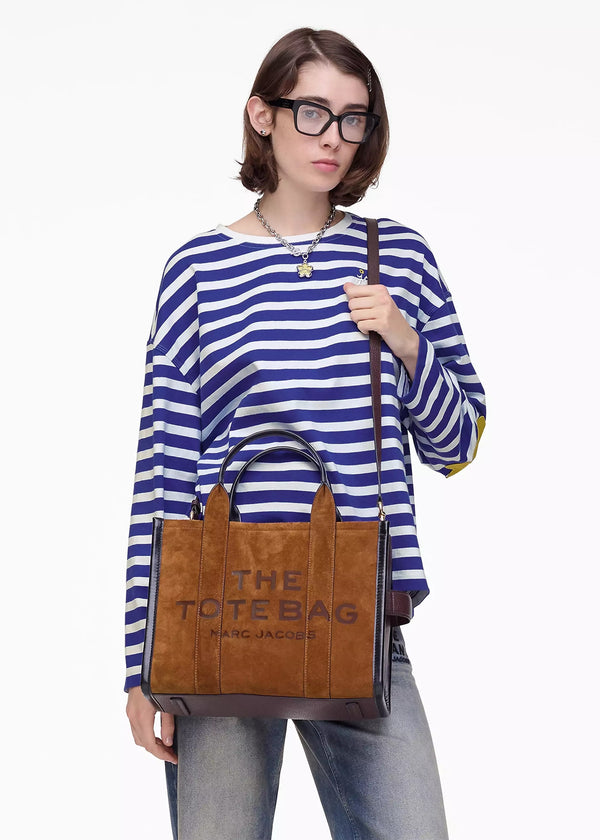 The Suede Medium Copper Tote Bag