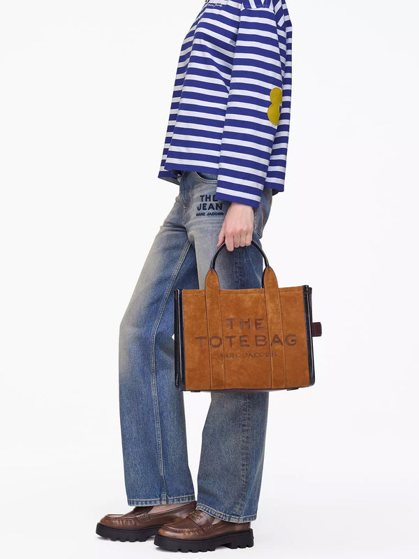 The Suede Medium Copper Tote Bag