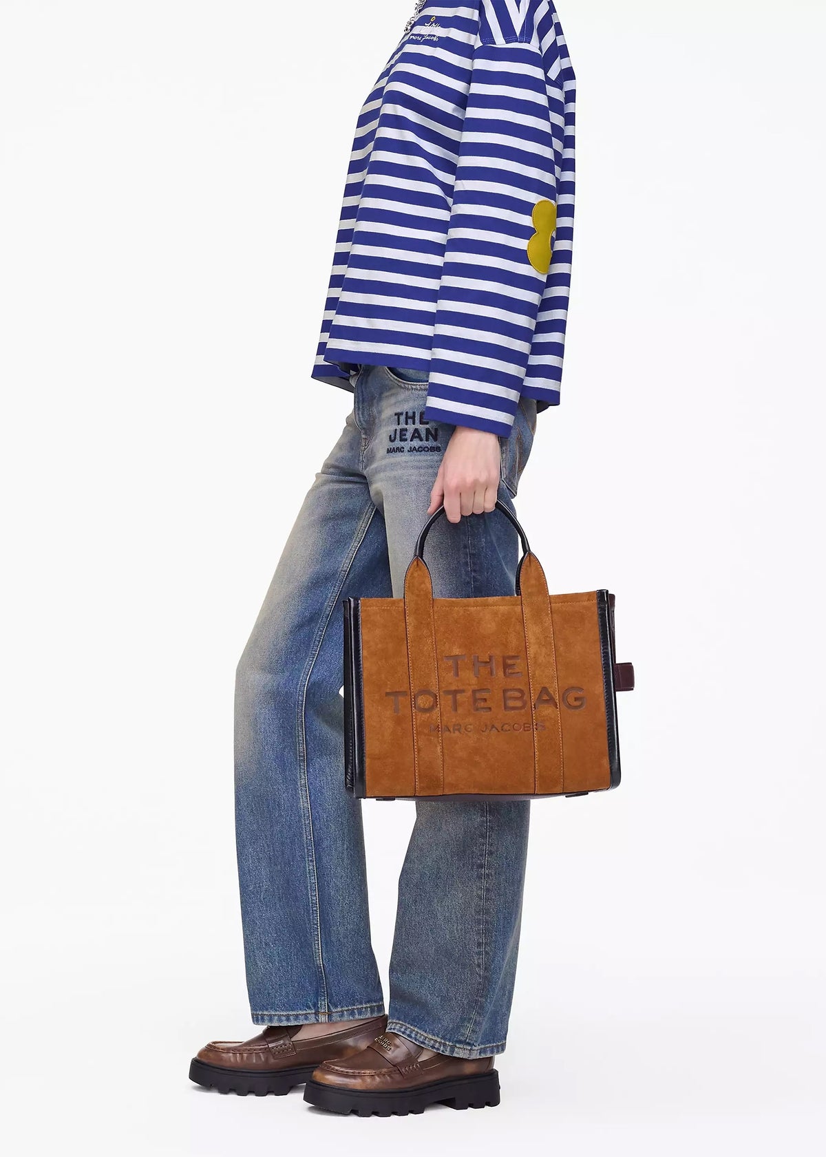 The Suede Medium Copper Tote Bag