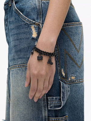 The Pave Mini Icon Black Crystal Bracelet