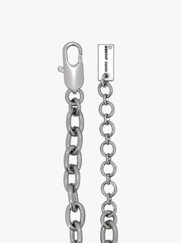The Sticker Charm Statement Silver Necklace