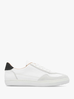 Tahlia White Leather Low Profile Trainers