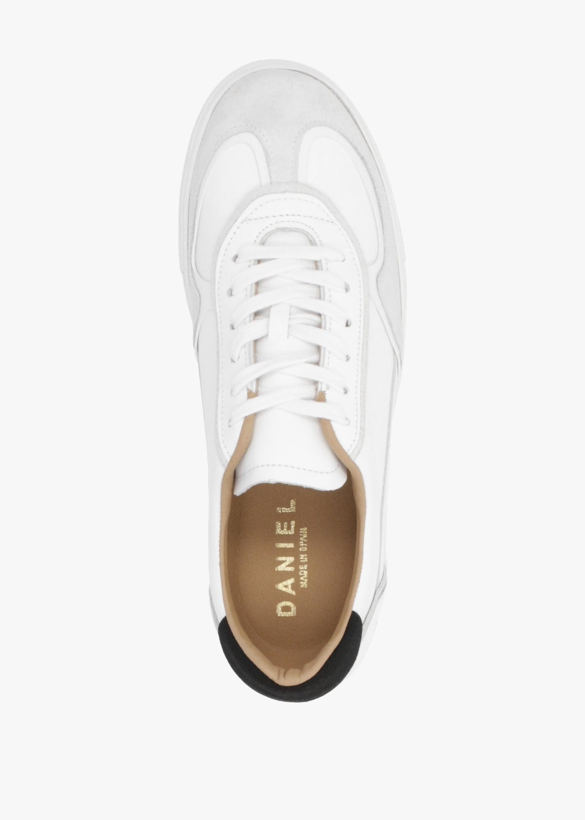 Tahlia White Leather Low Profile Trainers