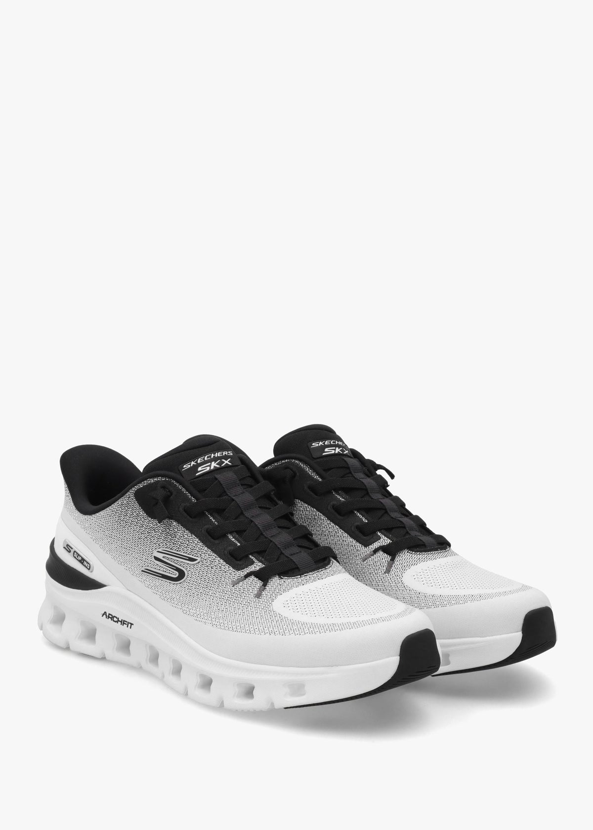 Men’s Slip-Ins Arch Fit Glide-Step Pro White Black Trainers