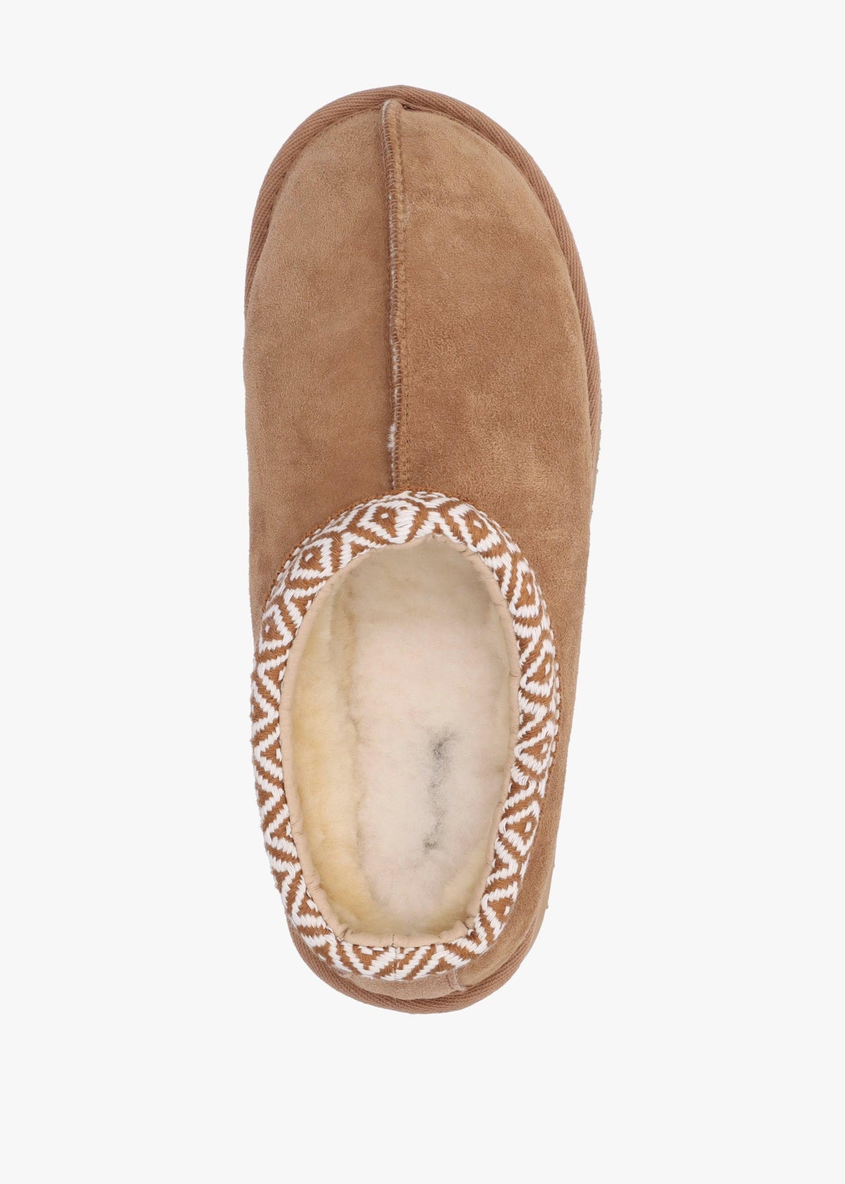 Somolly Tan Suede Shearling Platform Slippers