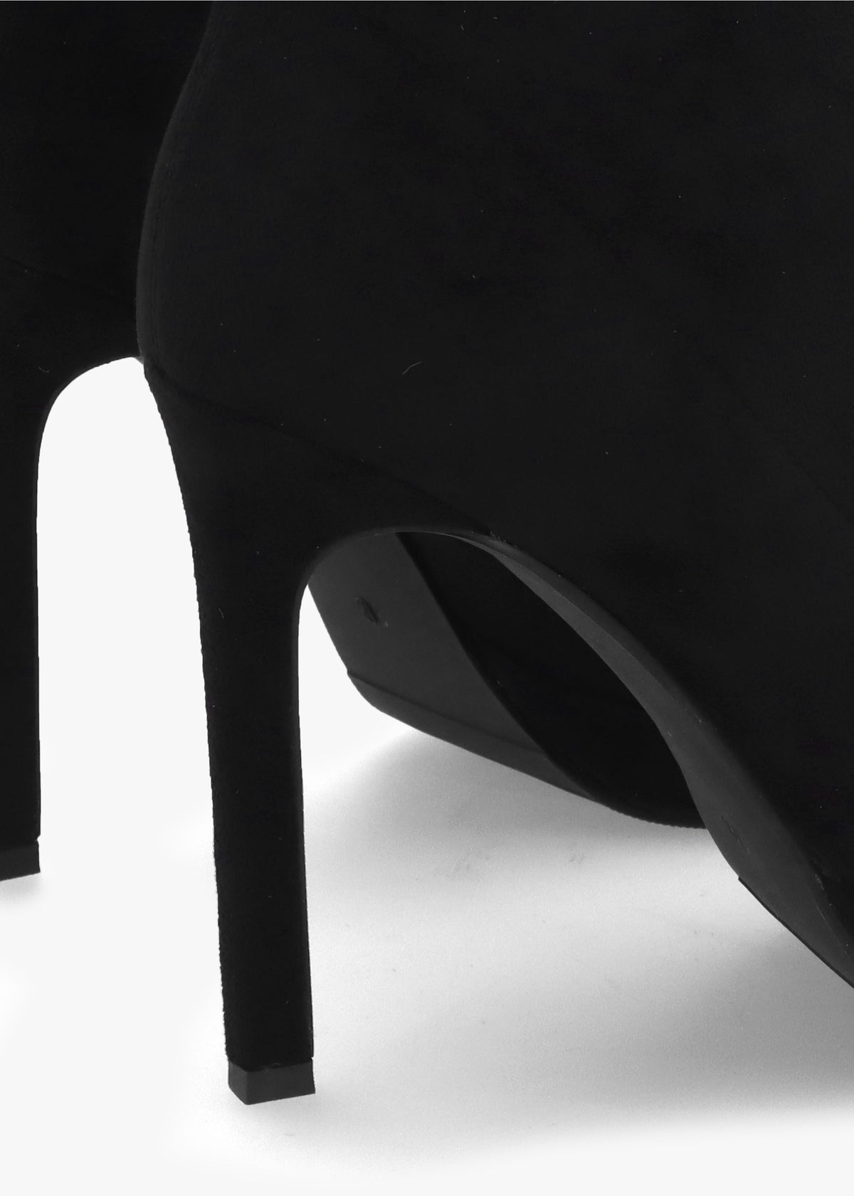 Ranny Black Suedette Platform High Heel Ankle Boots