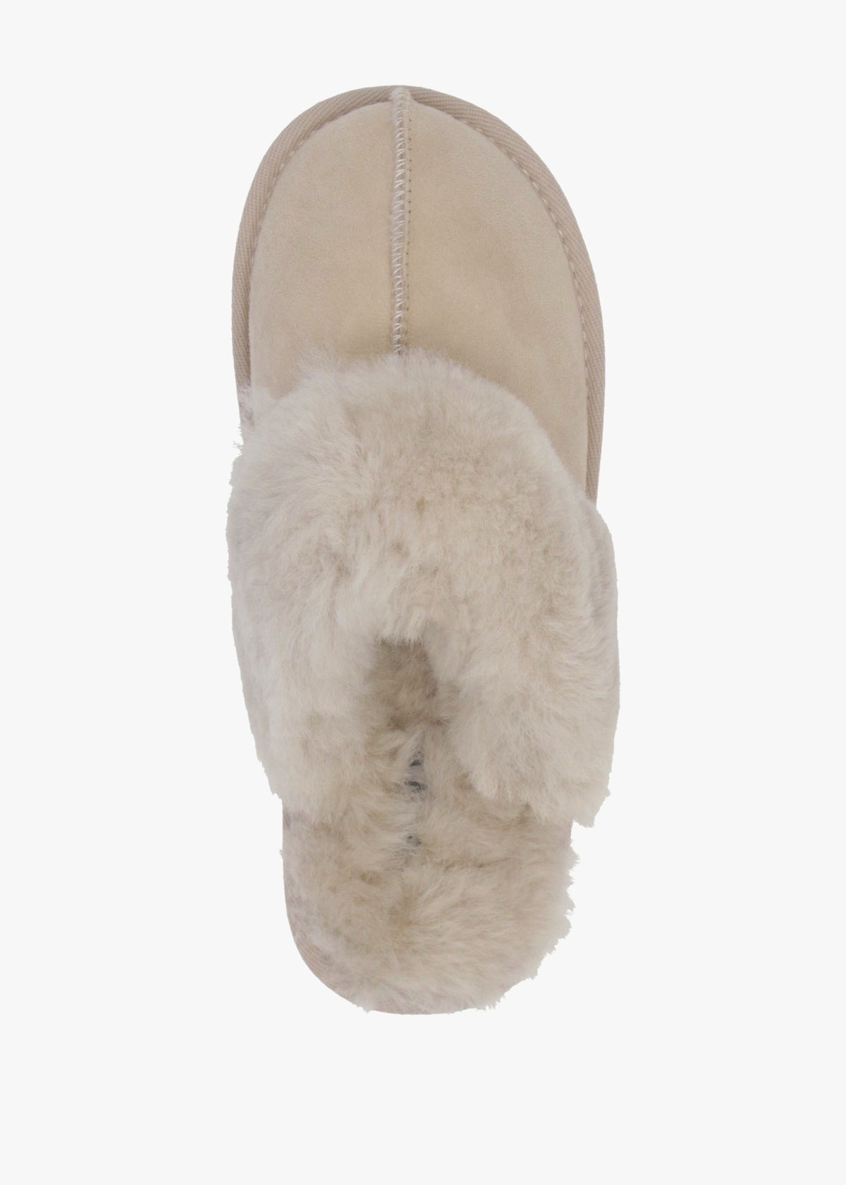Shut Taupe Sheepskin Twinface Slippers
