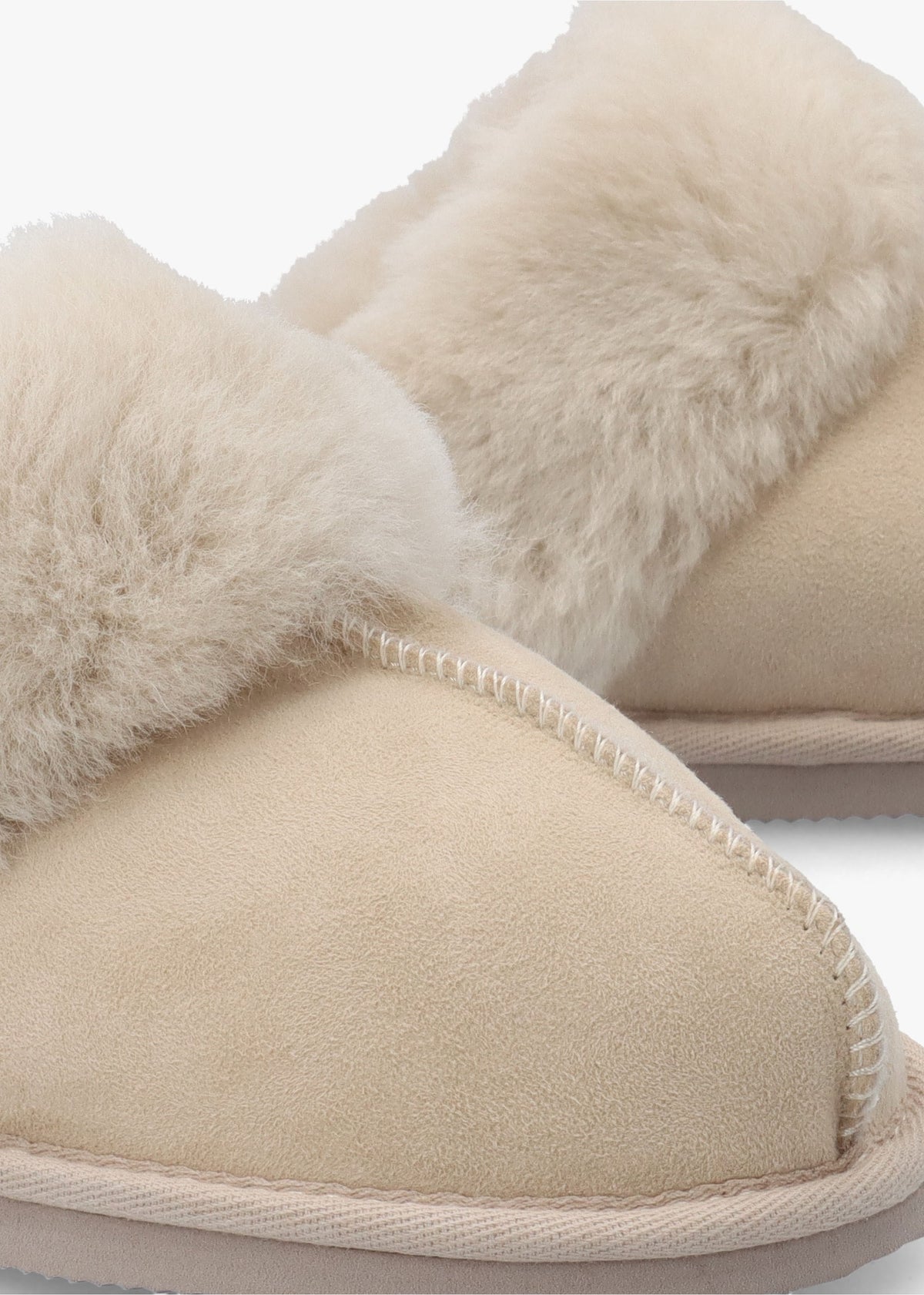 Shut Taupe Sheepskin Twinface Slippers
