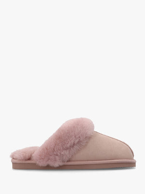 Shut Pink Sheepskin Twinface Slippers