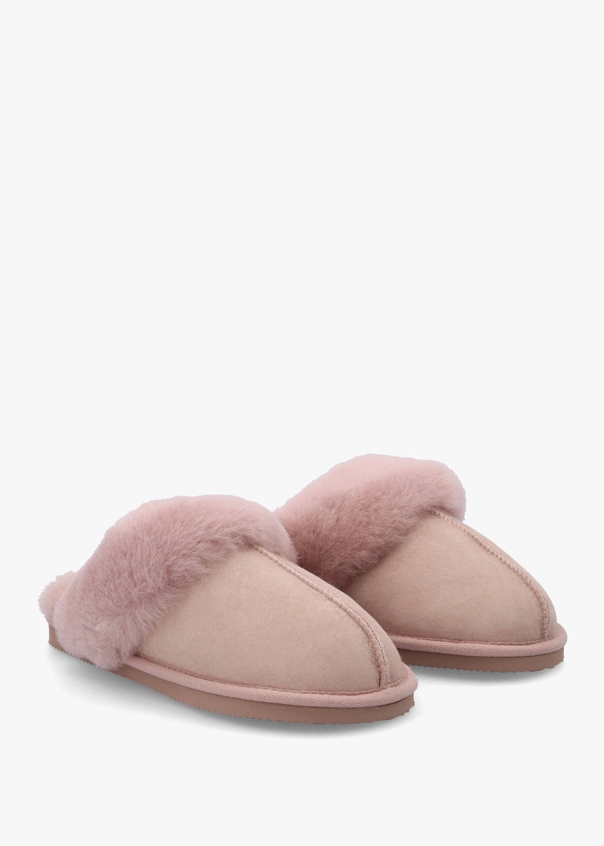 Shut Pink Sheepskin Twinface Slippers