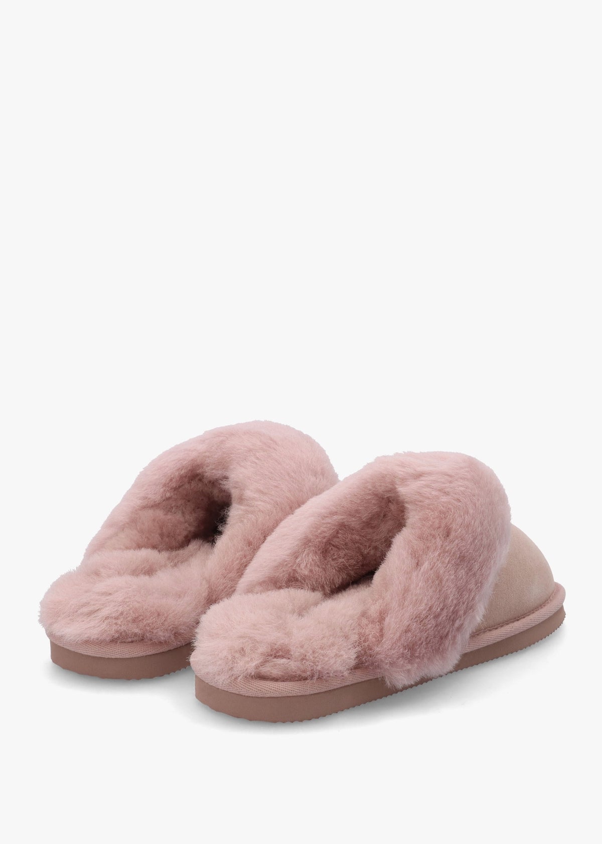 Shut Pink Sheepskin Twinface Slippers