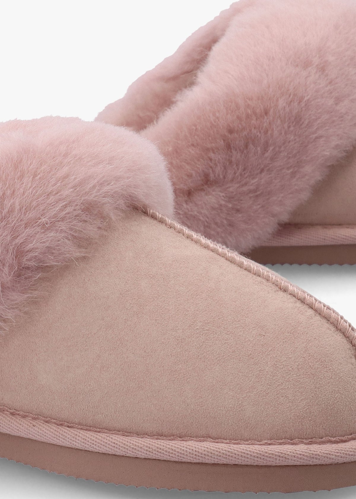Shut Pink Sheepskin Twinface Slippers