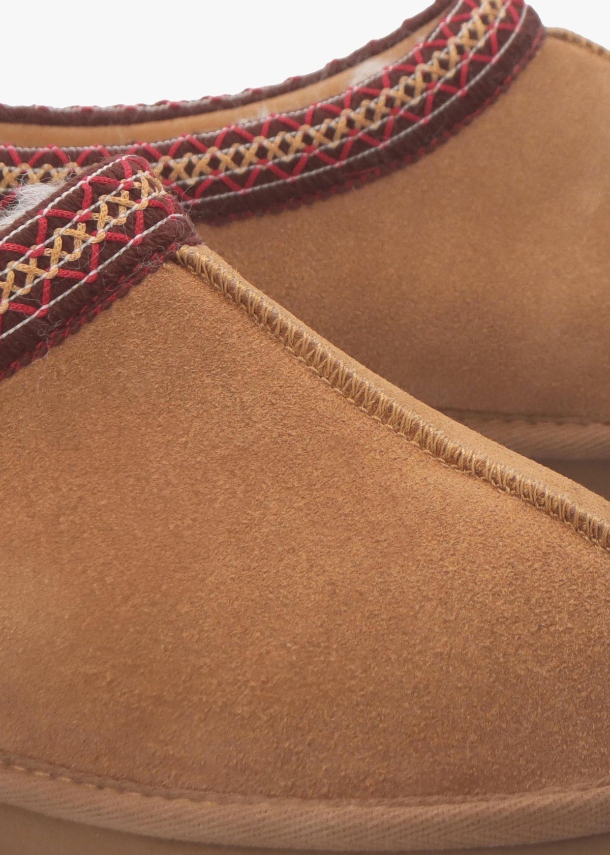 Somolly Aztec Tan Suede Shearling Slippers