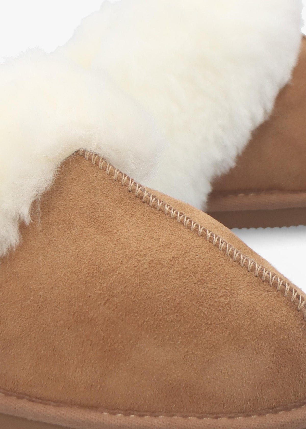 Shut Tan Sheepskin Twinface Slippers