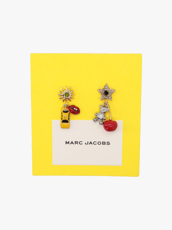 The Crystal Trinket Charm Silver Multi Earrings