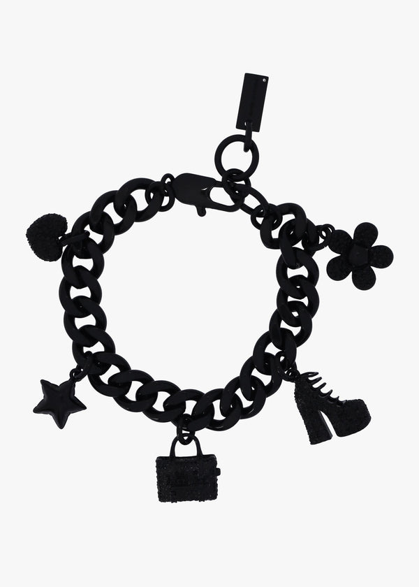 The Pave Mini Icon Black Crystal Bracelet