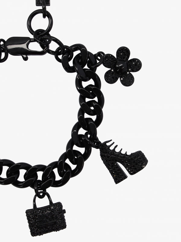 The Pave Mini Icon Black Crystal Bracelet