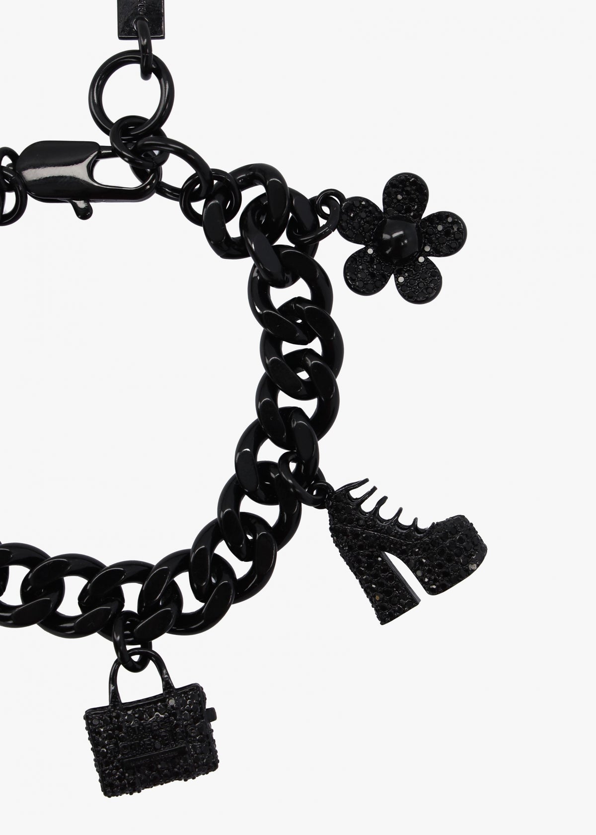 The Pave Mini Icon Black Crystal Bracelet