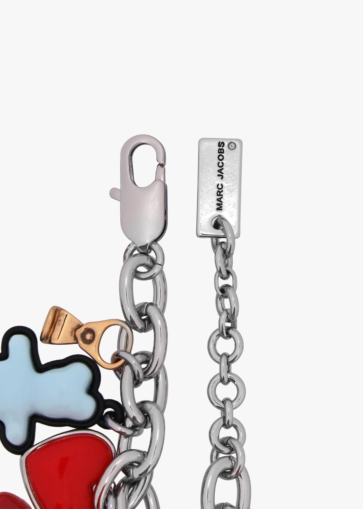 The Sticker Charm Statement Silver Multi Bracelet