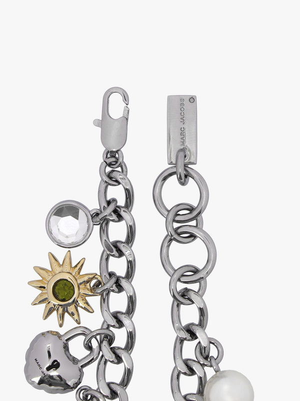 The Crystal Trinket Charm Silver Multi Bracelet