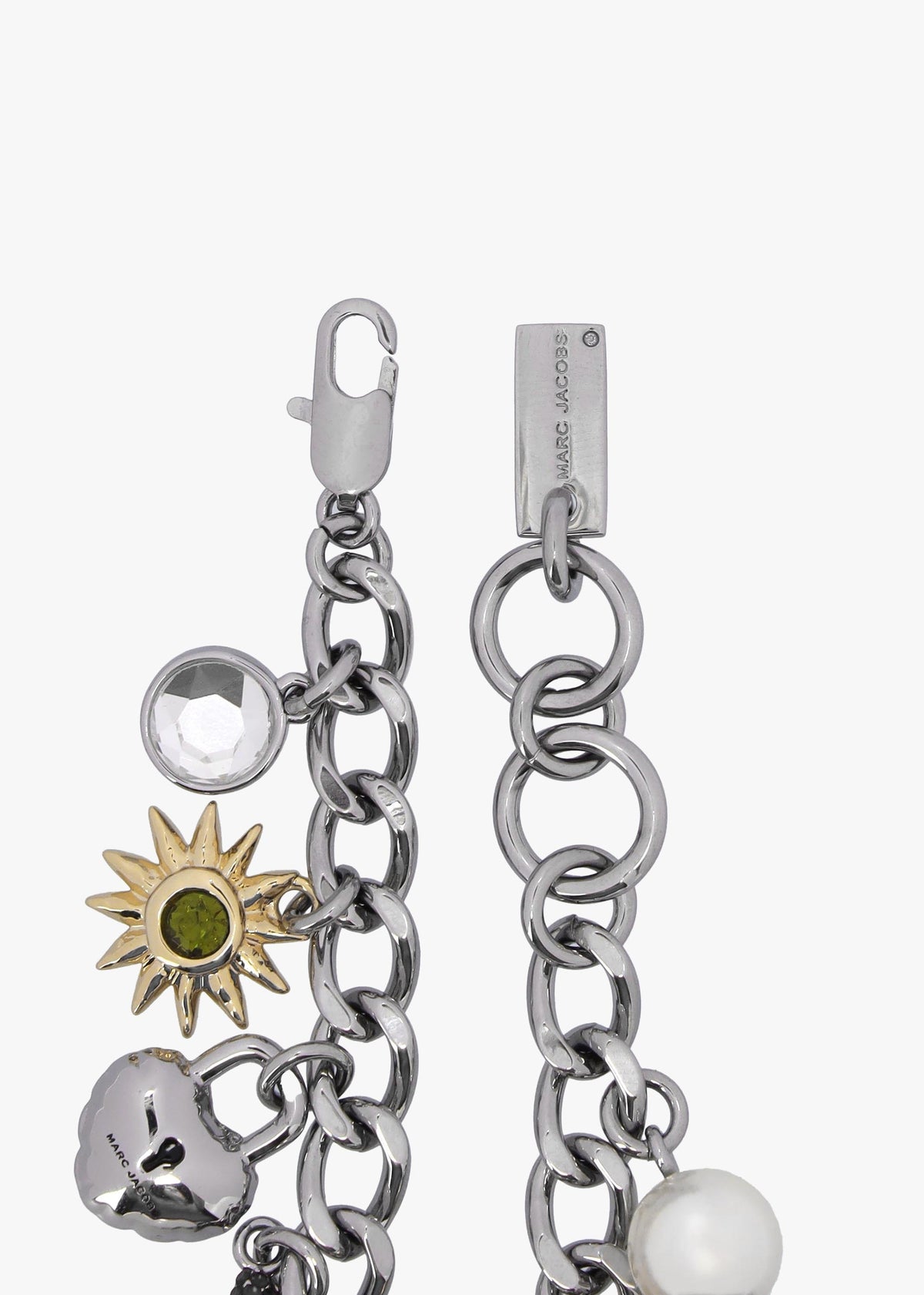 The Crystal Trinket Charm Silver Multi Bracelet