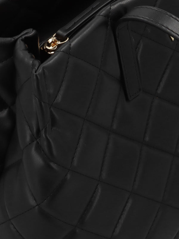 Ocarina Nero Diamond Quilt Tote Bag