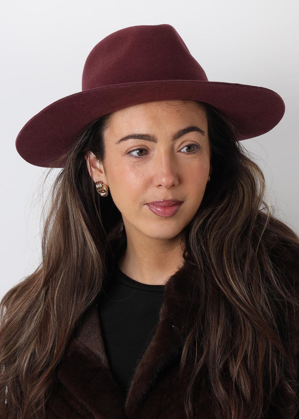 Women's Cohen Mahogany Cowboy Fedora