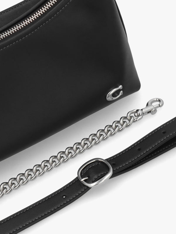 Juliet 25 Black Leather Shoulder Bag