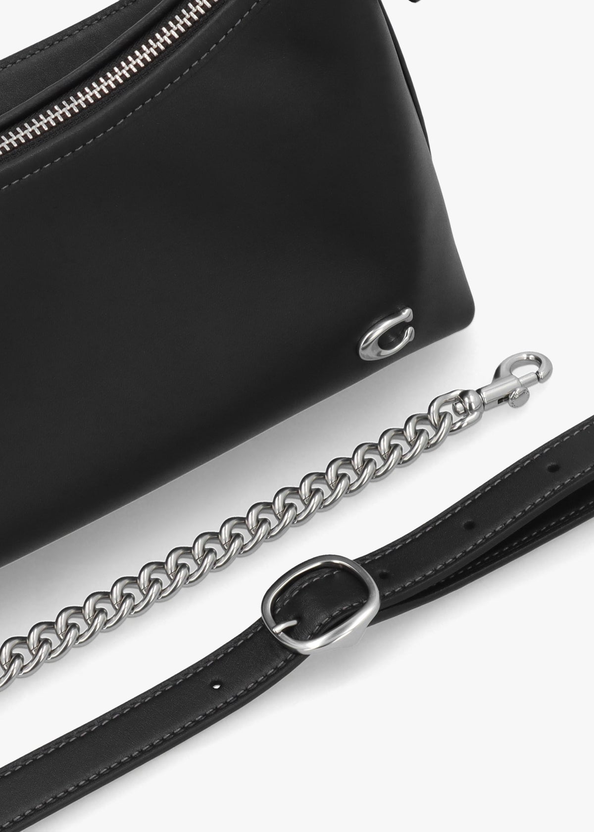 Juliet 25 Black Leather Shoulder Bag