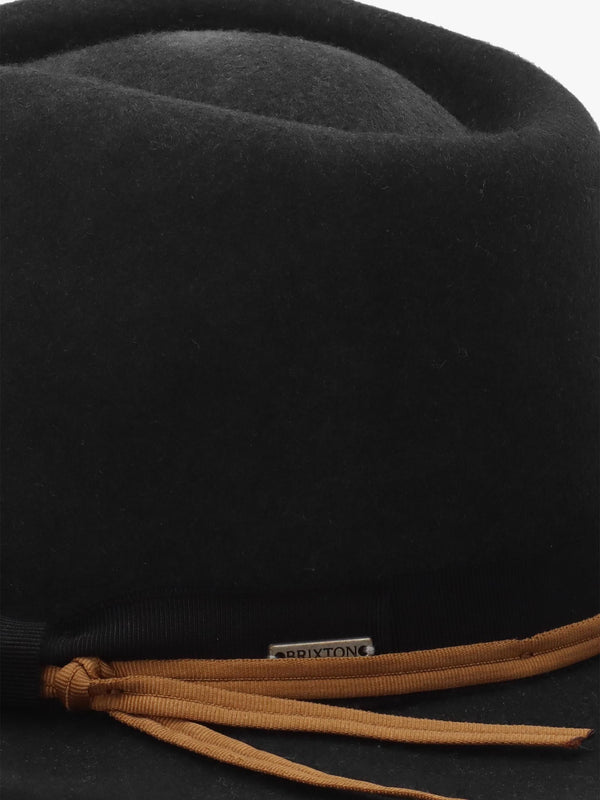Unisex Dayton Convertible Brim Black Worn Wash Ranche Hat