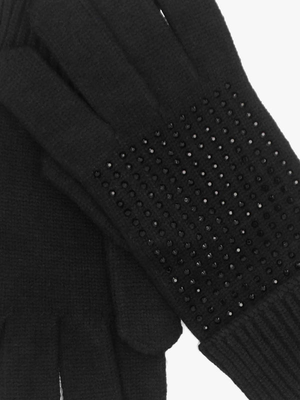 Paloma Diamante Black Gloves