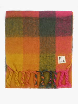 Dana Multicoloured Check Scarf