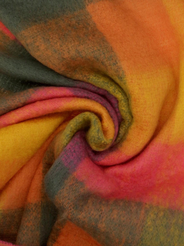 Dana Multicoloured Check Scarf