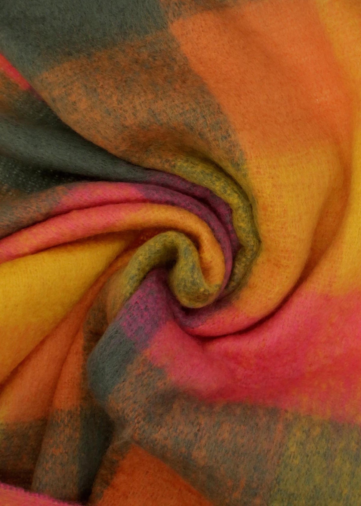 Dana Multicoloured Check Scarf