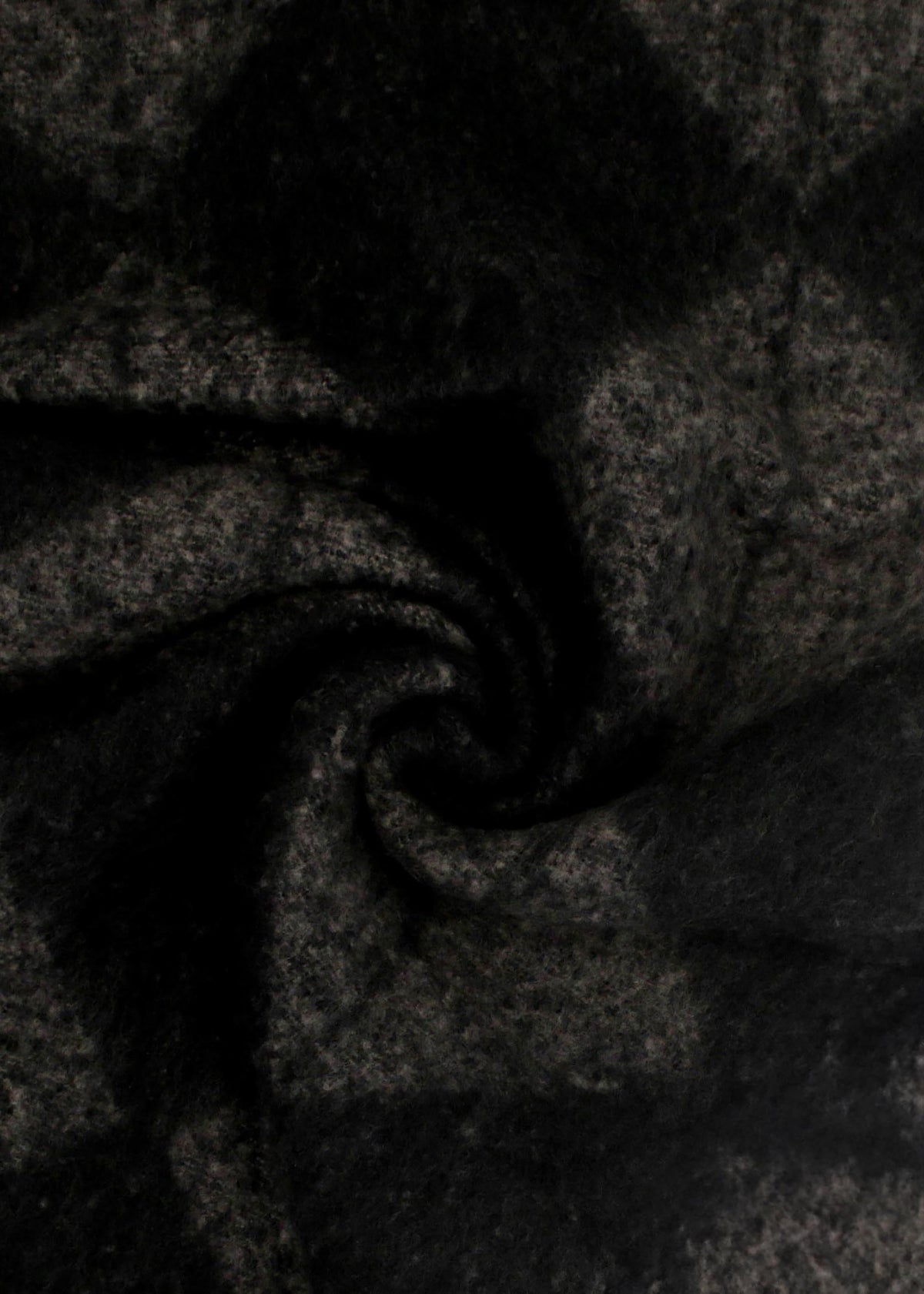 Milana Black Argyle Print Scarf