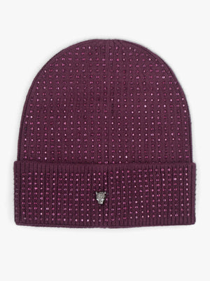 Paloma Diamante Burgundy Beanie Hat