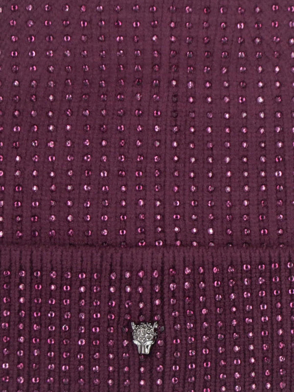 Paloma Diamante Burgundy Beanie Hat