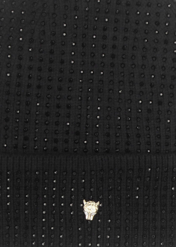 Paloma Diamante Black Beanie Hat