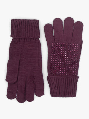 Paloma Diamante Burgundy Gloves