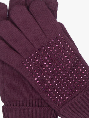 Paloma Diamante Burgundy Gloves