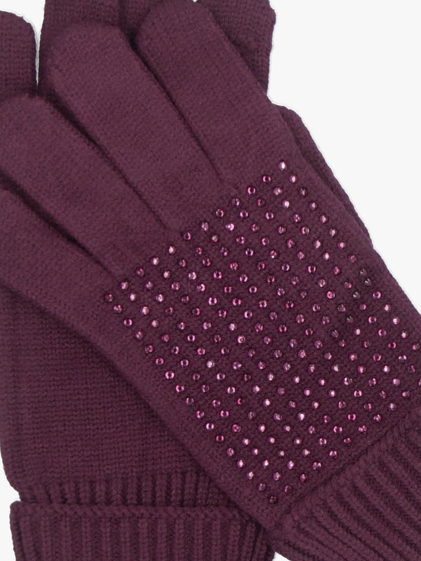 Paloma Diamante Burgundy Gloves