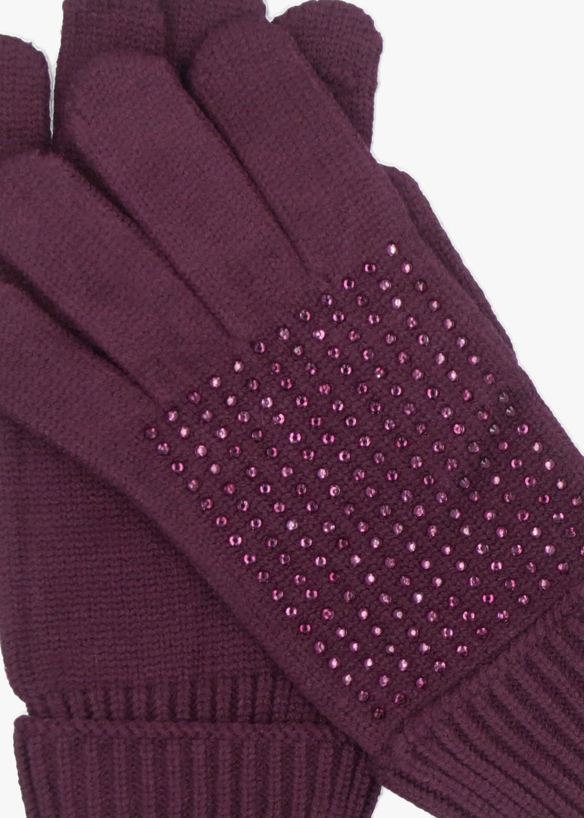 Paloma Diamante Burgundy Gloves