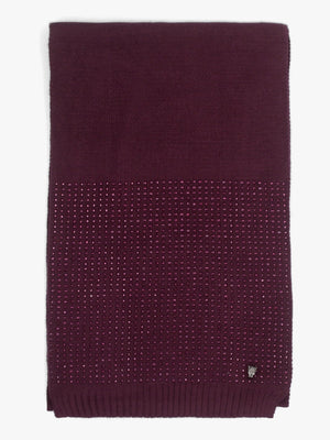 Paloma Diamante Burgundy Scarf